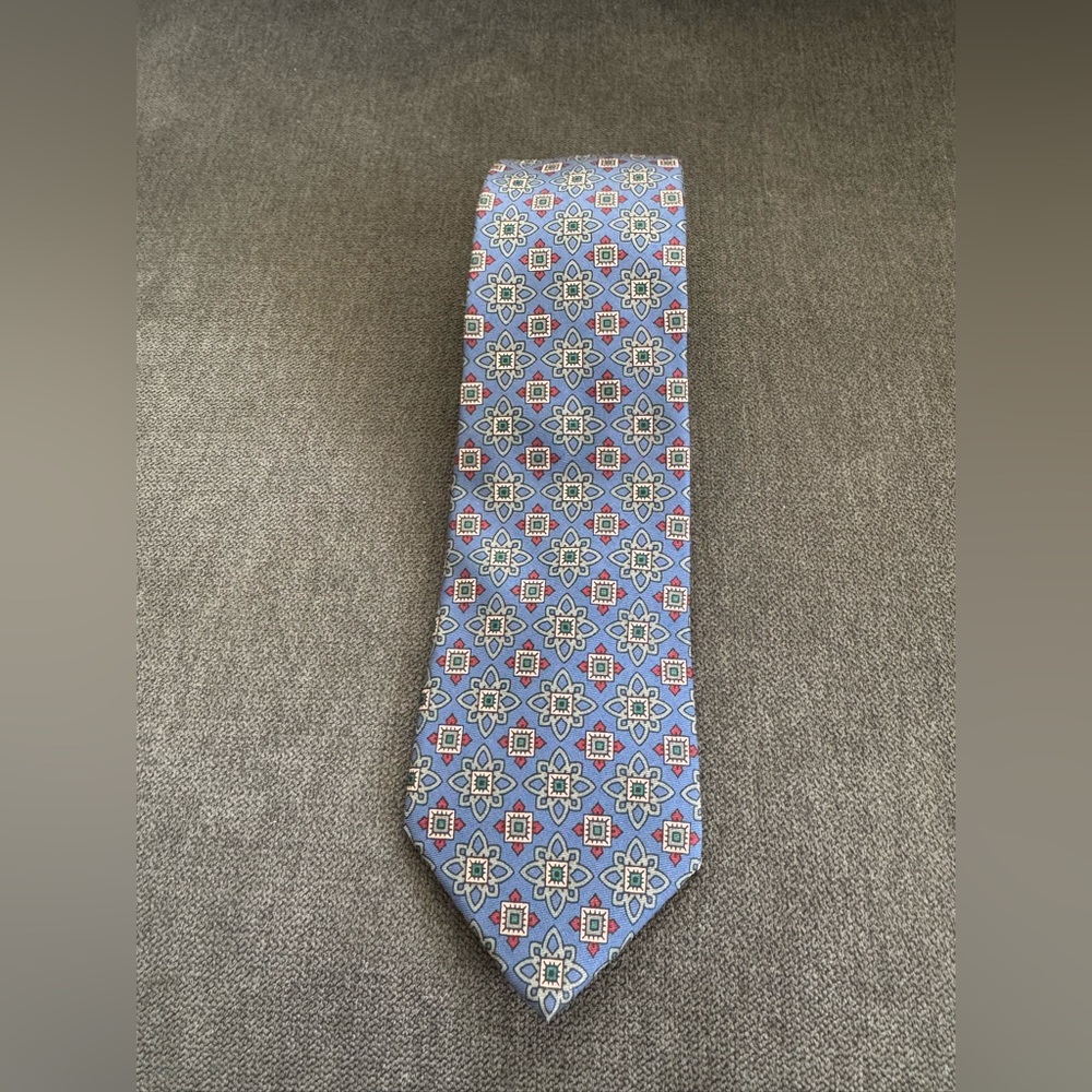 Etro‎ blue patterned 100% silk men’s tie